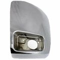 Geared2Golf Left Hand Front Bumper End Cap with Fog Lamps for 2007-2012 Silverado 2500-3500, Chrome GE1850301